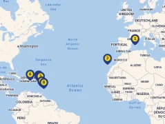 Mapa plavby
