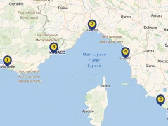 Mapa plavby